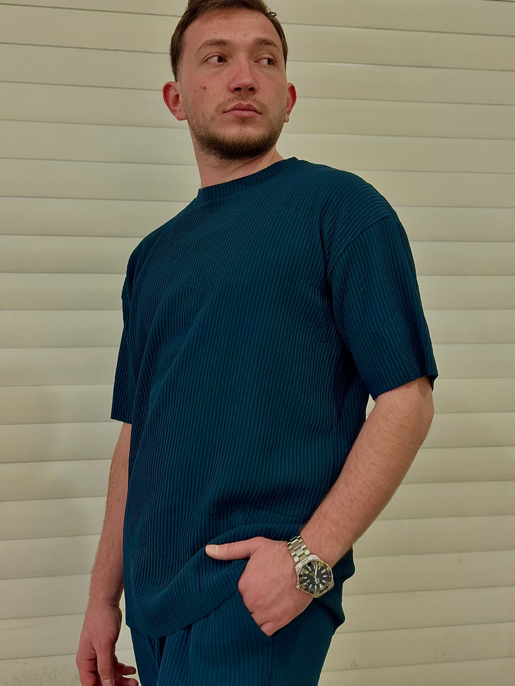 Premium Dokulu Oversize Tişört