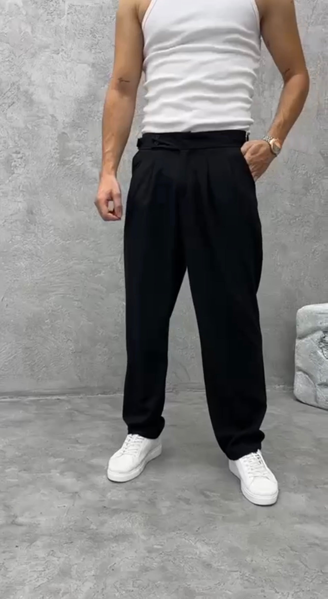 Haki Gurka Kesim Kumaş Pantolon