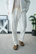 Dokulu Relaxed Fit Pantolon