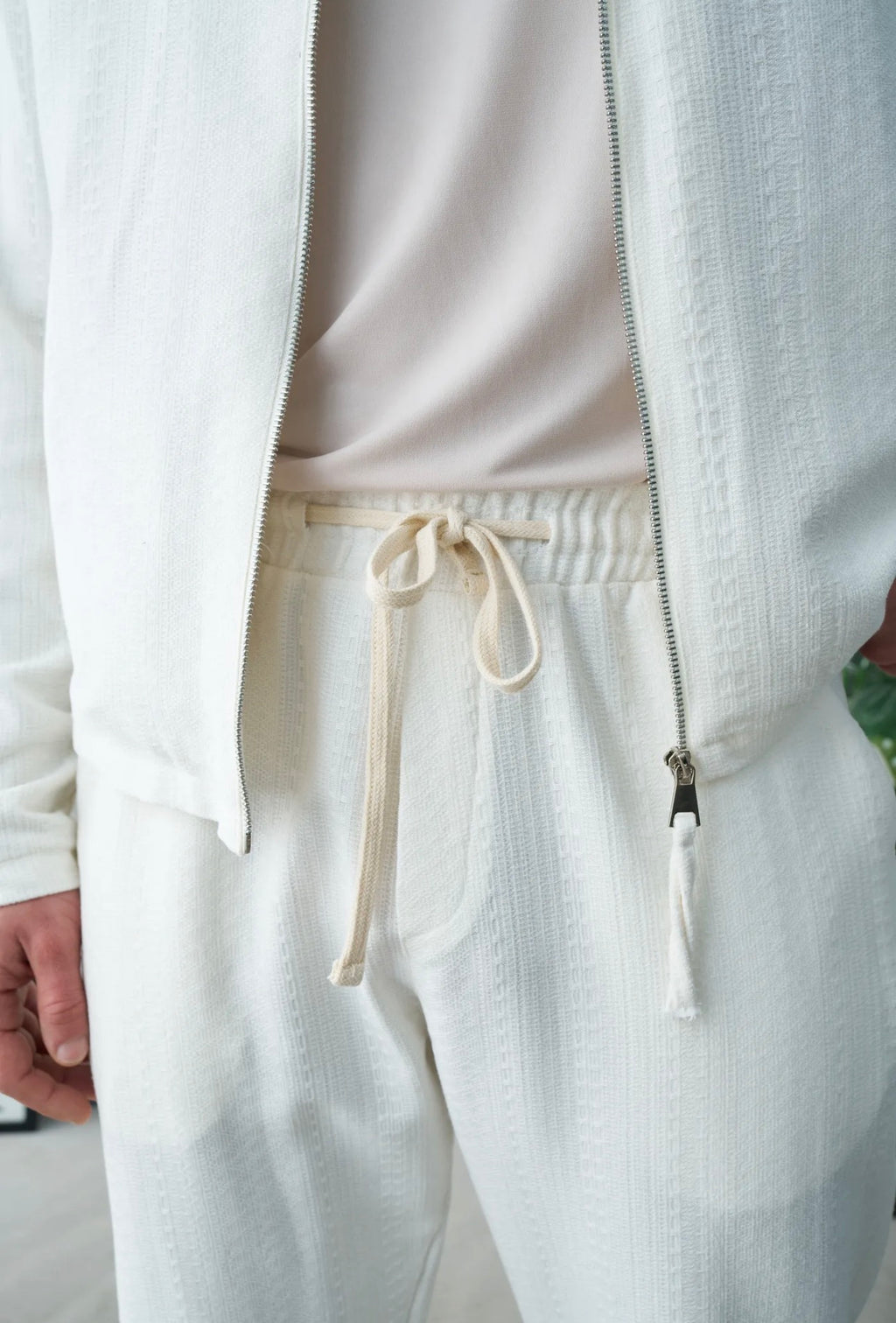 Dokulu Relaxed Fit Pantolon