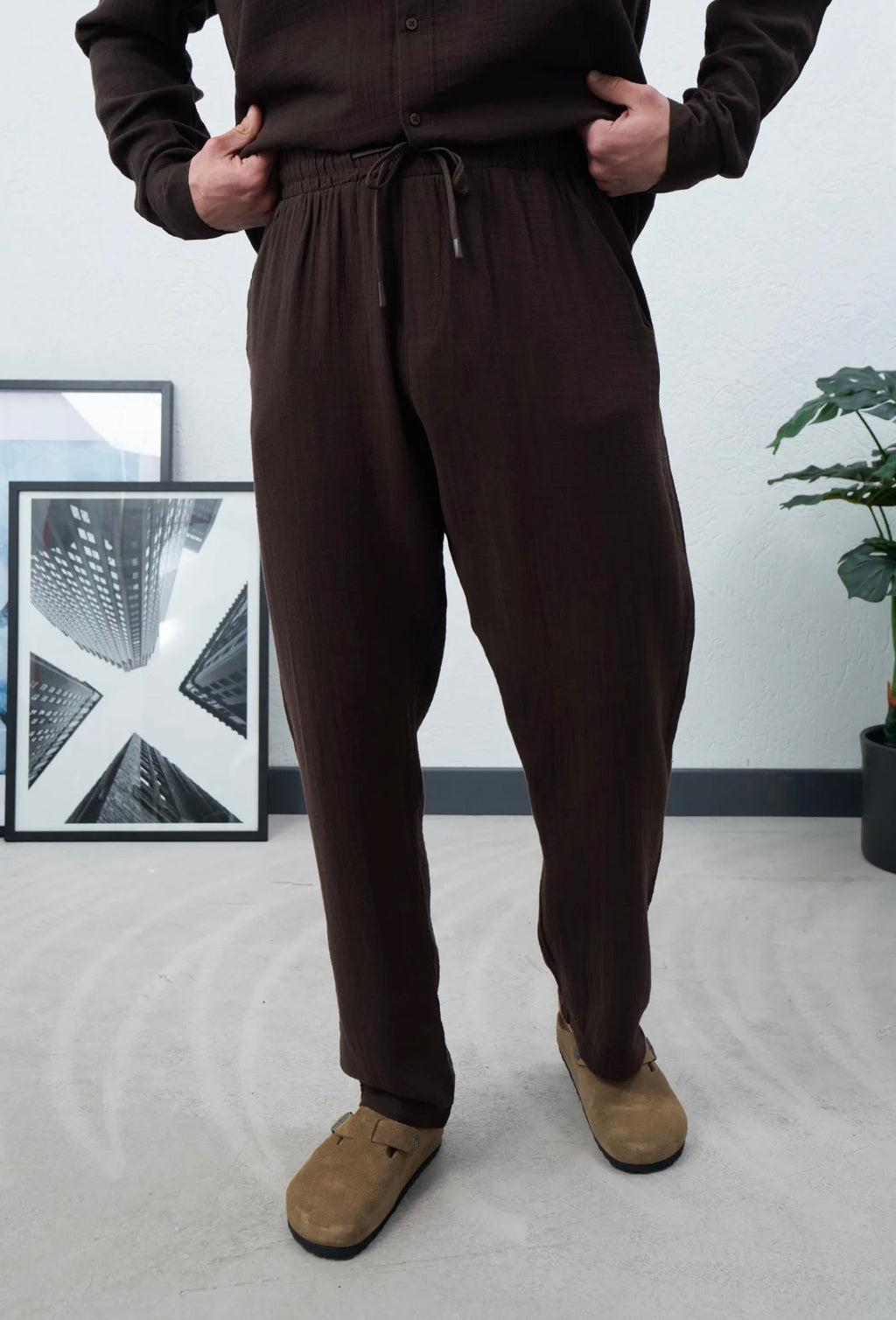Dokulu Konfor Pantolon