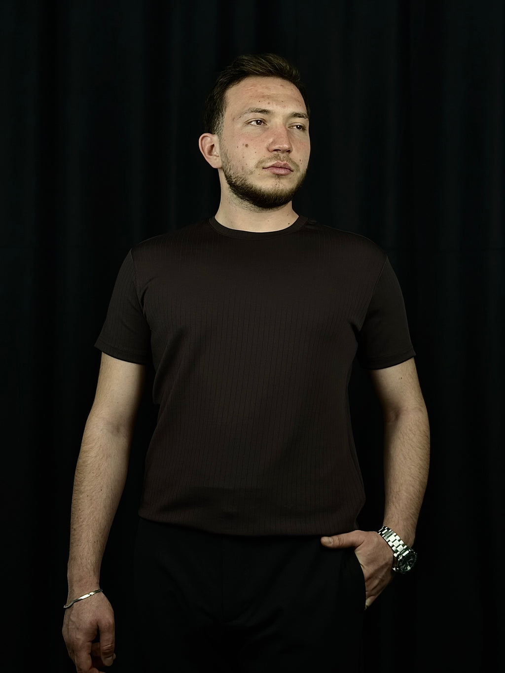 Premium Fitilli "Ribbed" Tişört